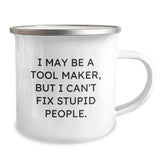 Funny Tool Maker Gifts for Men - I May Be A Tool Maker, But 'Tool Maker Love' Camping Mug, Christmas Unique Gifts from Family to Friends - Image 2